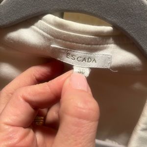 Escada White Button down blouse
